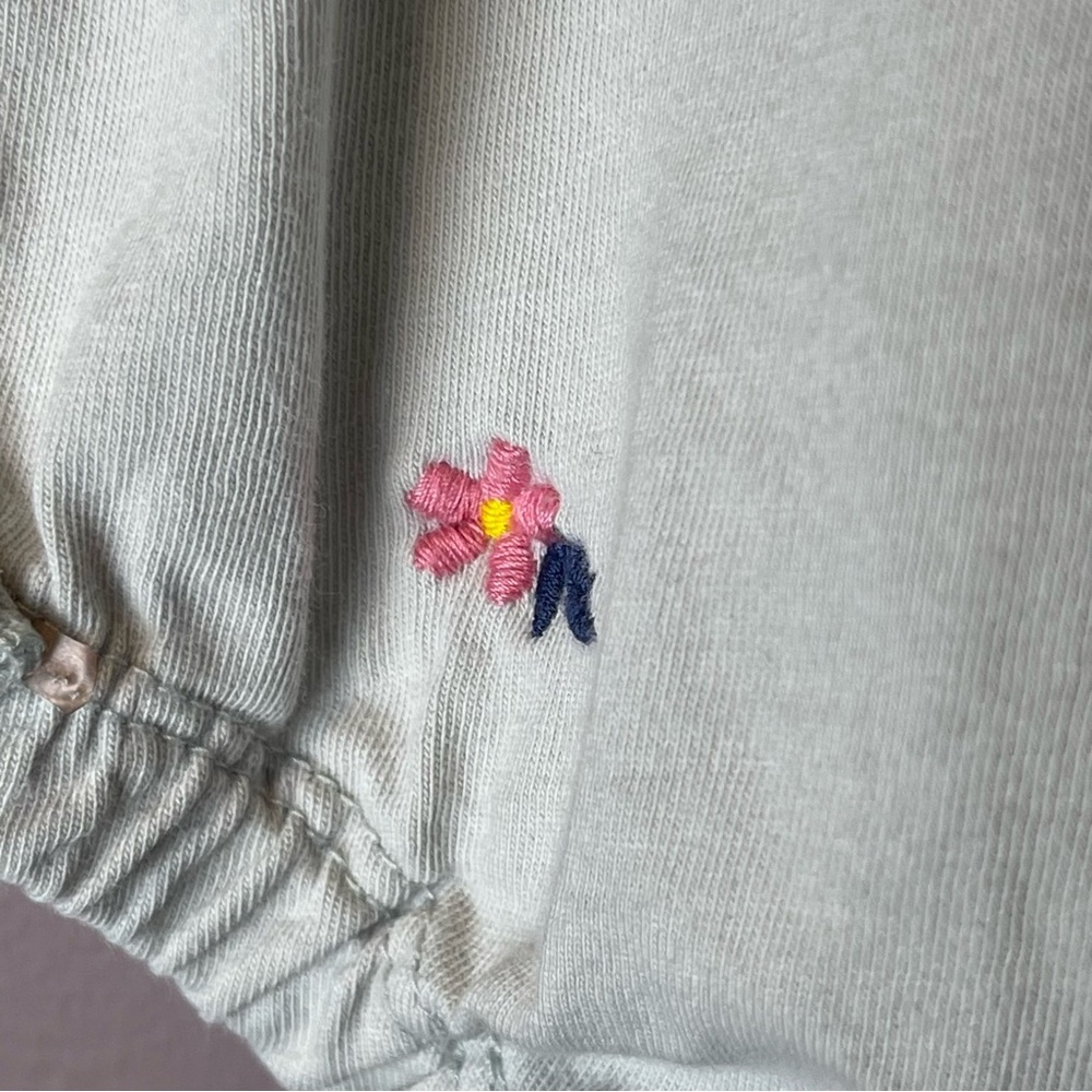 Nordstrom Baby Smocked Romper Embroidered Floral 6M - Picture 3 of 8